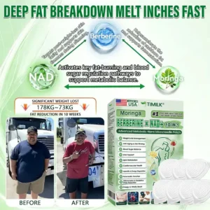 🇺🇸 Official US Store | 🧑⚕️🩺Timilk® Moringa · Berberine × NAD+ 10-in-1 Advanced Metabolic Nano Microneedle Patch - Once Daily, Visible Results in 7 Days