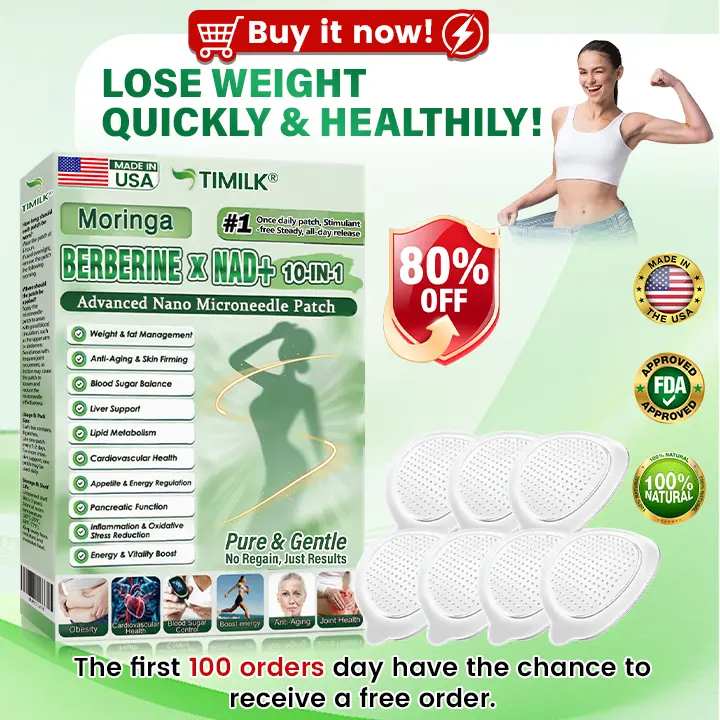 Official Store | ☀️☀️ Timilk® Moringa · Berberine × NAD+ 10-in-1 Advanced Nano Microneedle Patch