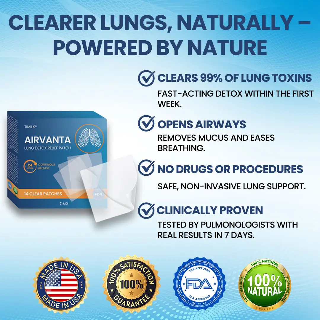 Timilk® AirVanta Lung Detox Relief Patch🔥