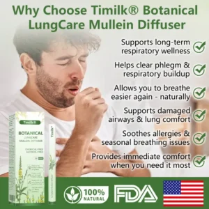Timilk® Botanical LungCare Mullein Diffuser