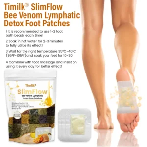 Timilk® SlimFlow Bee Venom Lymphatic Detox Foot Patches