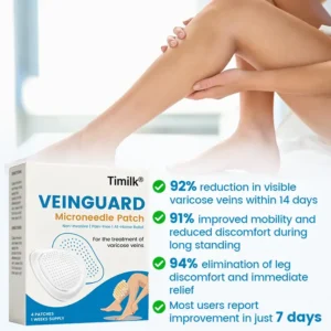 Timilk® VeinGuard Microneedle Patch ( Advanced Circulation Support for Varicose & Spider Veins )