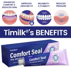 🔥 LIMITED SPECIAL OFFER 🔥 Timilk® Comfort Seal Pro Denture Adhesive ❤️
