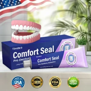 🔥 LIMITED SPECIAL OFFER 🔥 Timilk® Comfort Seal Pro Denture Adhesive🦷💜FDA Certified (Clinically Proven 96- Hour Lock Hold for Secure, Comfortable & Zinc-Free Denture Fit)