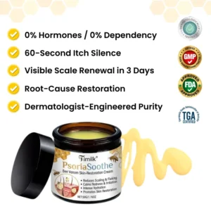 Timilk® PsoriaSoothe Bee Venom Skin-Restoration Cream