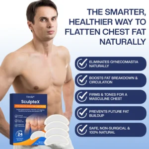 Timilk® SculptXX Gynecomastia Burn & Firm Chest Patch